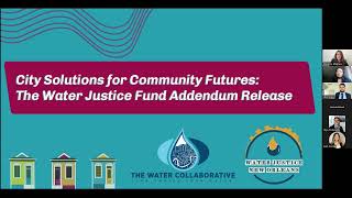 Water Justice Fund: Addendum Report Virtual Release