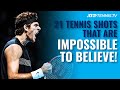 21 ATP Finals Tennis Shots That Are Impossible To Believe!