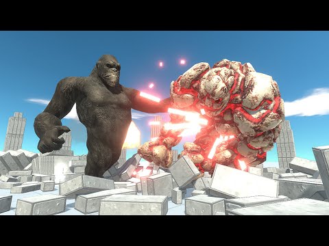 NEW UPDATE LAVA GOLEM vs KONG - Animal Revolt Battle Simulator