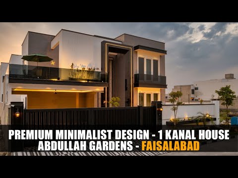 Best Builder's Signature Home in Abdullah Gardens | Premium Minimalist Design  - Faisalabad