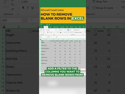 🔴Excel: How to remove blank rows? @ZellEducation