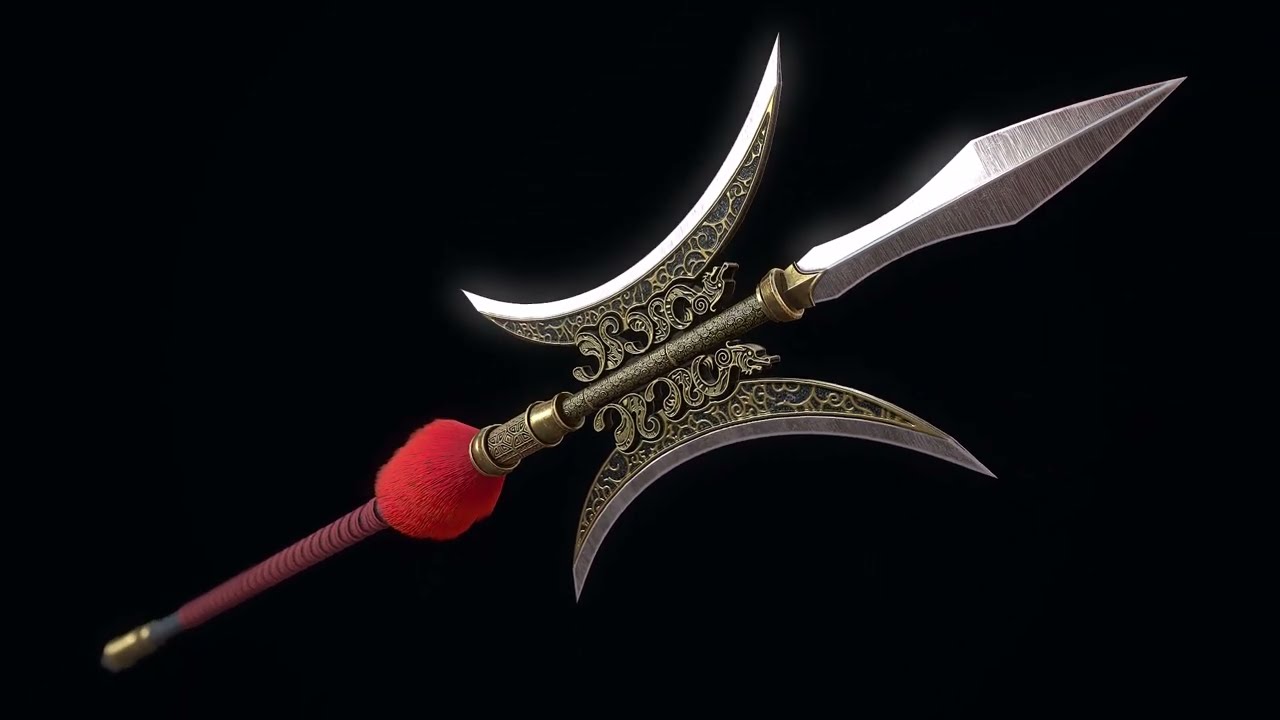 Chinese Halberd 3D Model