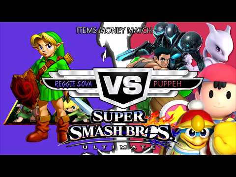 Sova(Young Link) vs Puppeh(Randoms) Items Money Match$$$ - Smash Ultimate