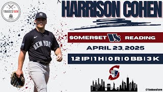 Harrison Cohen Vs. Hartford Yardgoats 4/23/25
