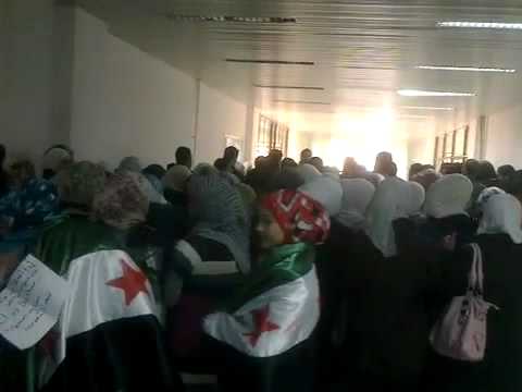 مظاهرة طلابية في اليادودة في محافظة درعا في أحد "الشهيد مصطفى جركس"