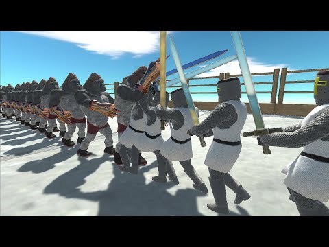 Mutant Primates vs Ancient Humans: Armies Tournament - Animal Revolt Battle Simulator