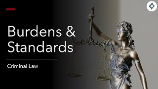 Burden & Standard of Proof | Criminal Law | SQE Prep