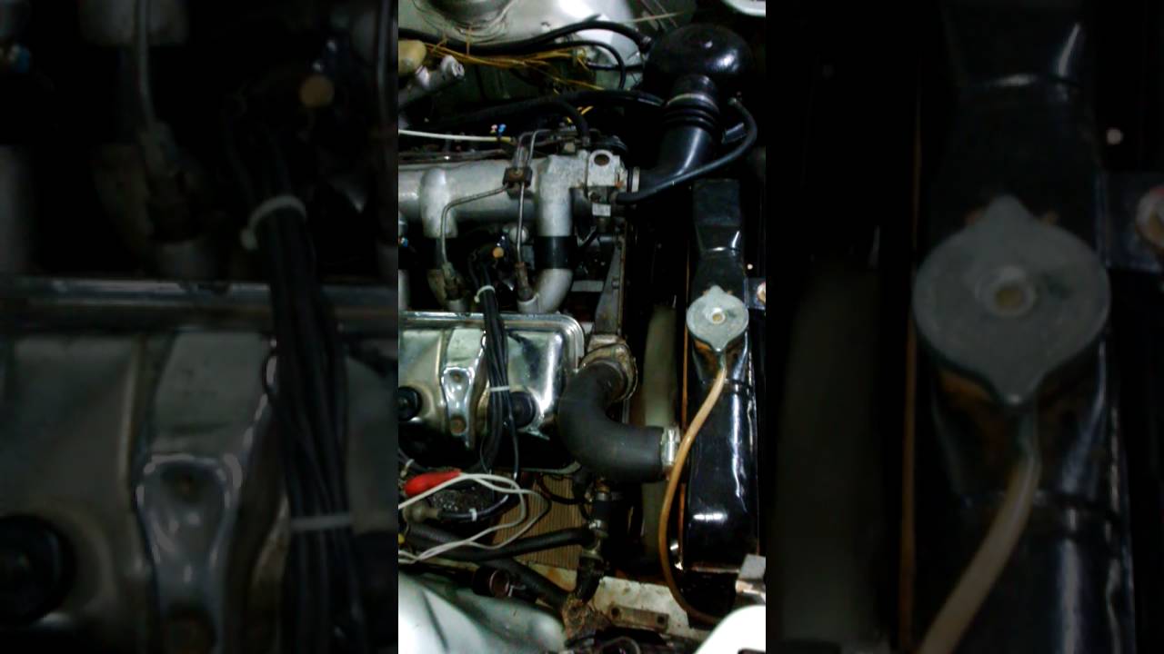 Peugeot 504 ti engine sound (fine timing adjusted)