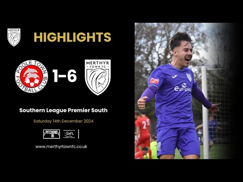 Poole Town 1-6 Merthyr Town | Southern League Premier South 2024/25 | Highlights