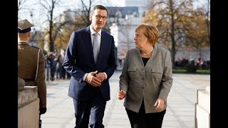 Mateusz Morawiecki i Angela Merkel podczas polsko-niemieckich konsultacji międzyrządowych