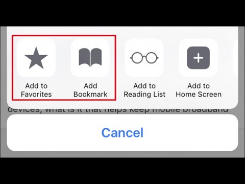 How To Add Favourites In Safari iPhone