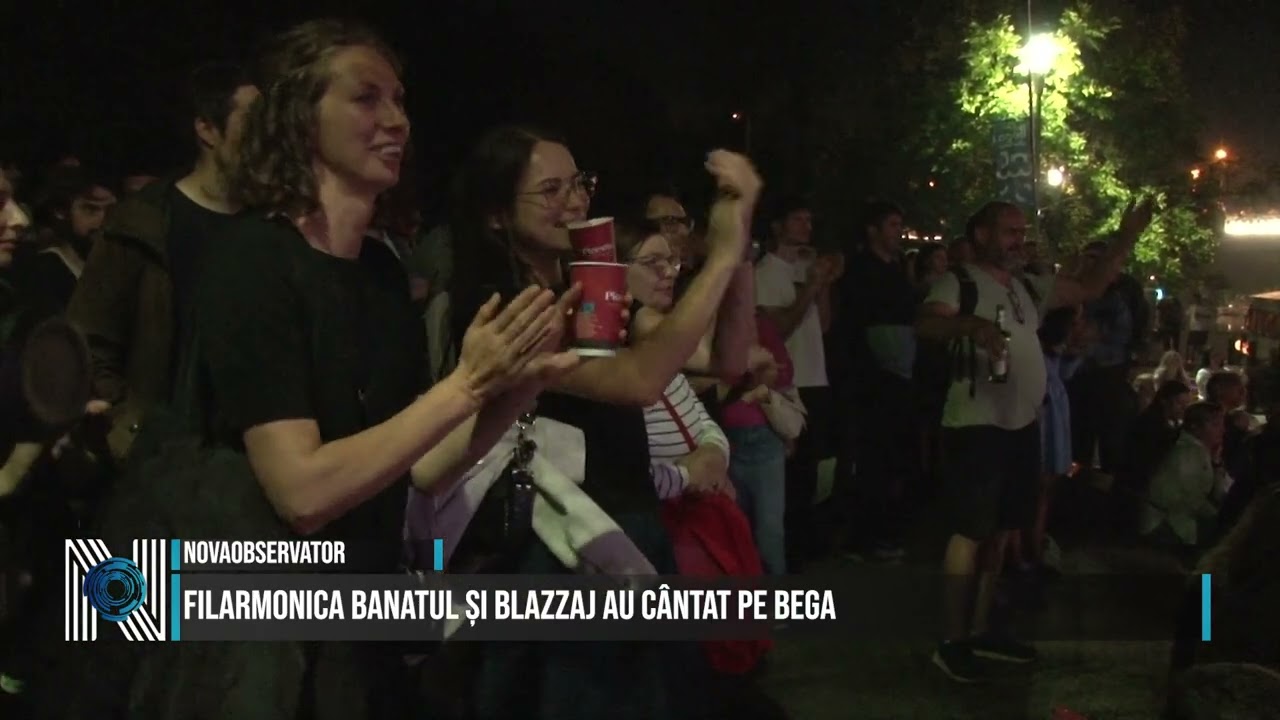 Filarmonica Banatul și Blazzaj au cântat pe Bega
