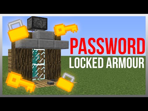 Minecraft 1.19: Redstone Tutorial - Password Armour Lock!