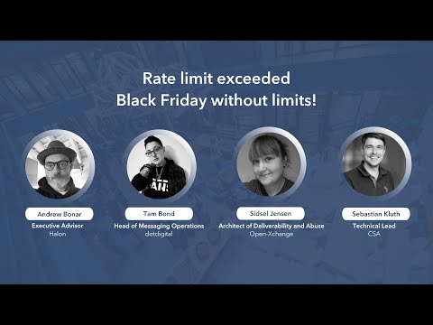 CSA LIVE Webinars 2022 - Rate limit exceeded - Black Friday without limits!