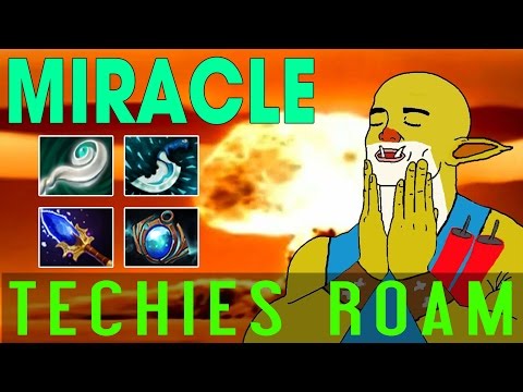 Miracle Techies Roam - Dota 2 Full Game 2016