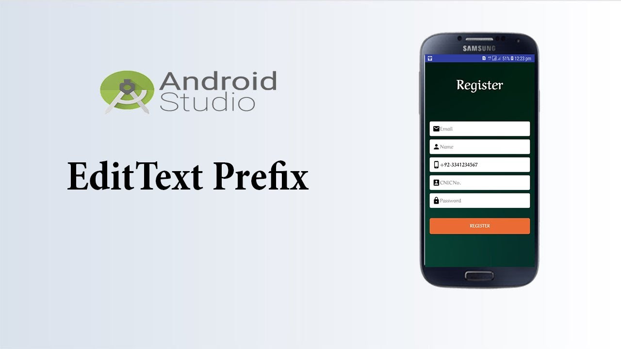 How to do EditText Prefix android studio | Design Custom EditText | Dee Dev Tutorial
