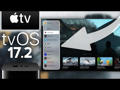 What's New tvOS 17.2 - New Revamped Apple TV App Side Bar