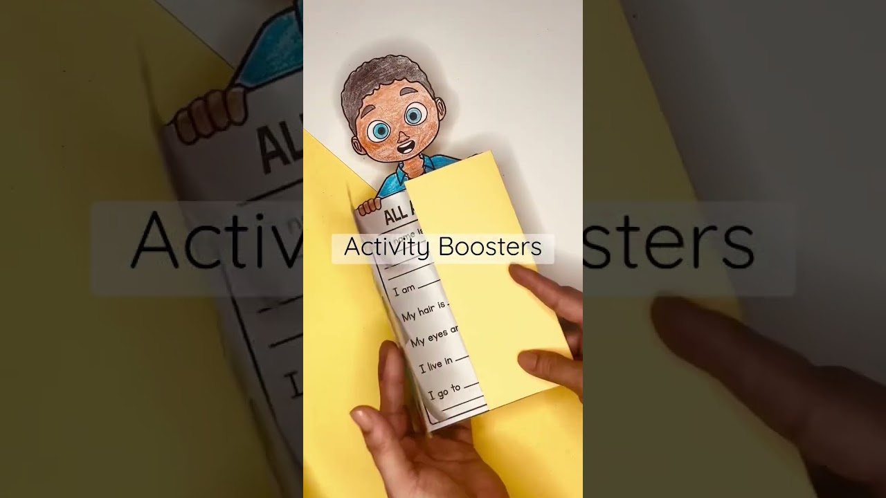 All About Me / Paper Craft Printable #shorts