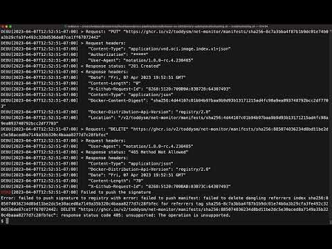 Troubleshooting Signing Process and Signatures with Notation