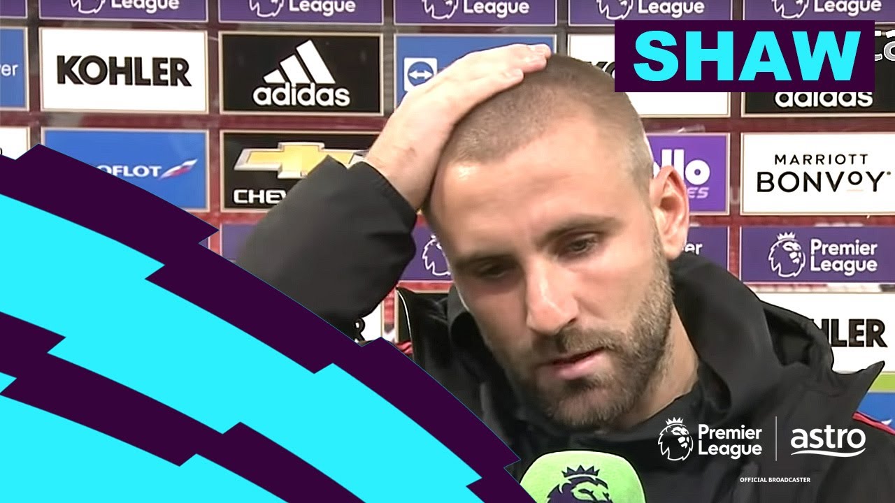 Luke Shaw's reaction after Man Utd is beaten 5-0 by Liverpool at Old Trafford | Astro SuperSport