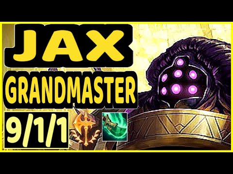 SCARFACE (JAX) - 9/1/1 KDA GAMEPLAY - EUW Ranked GRANDMASTER