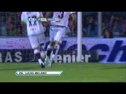 Gol de Melano. Belgrano 1 - Quilmes 0. Fecha 9. Torneo Final 2013. Fútbol Para Todos