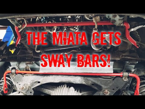 Installing Eibach Sway bars on the $500 Mazda Miata