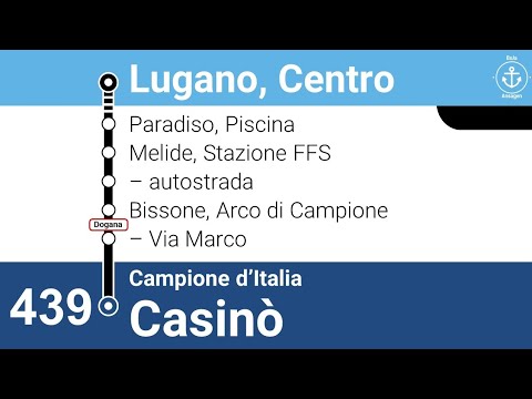 SNL Ansagen | 439 Campione d'Italia (I) - Lugano, Centro | BoJa Ansagen