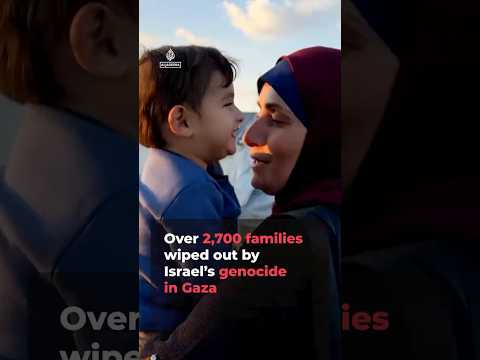 Israel’s genocide wiped out over 2,700 families in Gaza | AJ #shorts