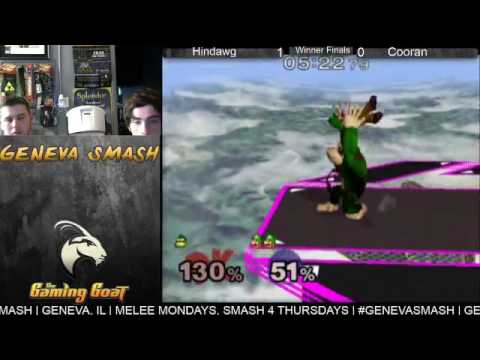 Geneva Smash 38 - Hindawg (DK, Luigi, Doc) Vs. Cooran (Mario) SSBM Winners Finals