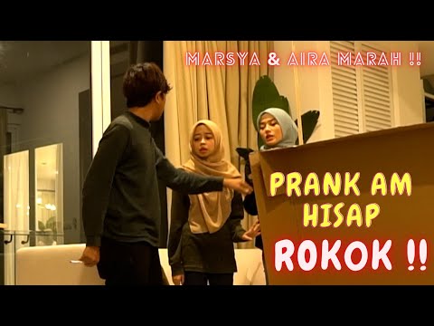 MARSYA & AIRA MARAH AM HIS4P R0K0K !! - PRANK SEMUA TERK4JUT !!