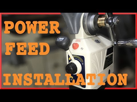 Mill Power feed unboxing and installation X-axis