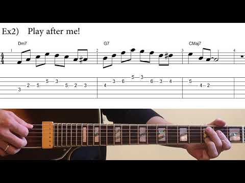 (TAB) 2-5-1 Jazz Licks #1