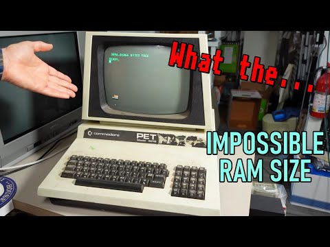 This Commodore PET has 3096.01066 bytes free! That can't be right.