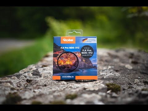 Variabler ND - Filter Rollei F:X Pro ND 8 - 512 zum filmen und fotografieren
