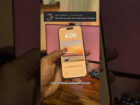 Cool iphone lock screen tip! How to change wallpaper on tap. #iphone #apple #tech #wallpaper