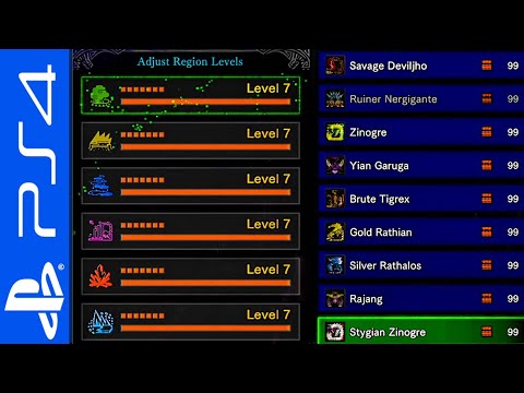 MHW Iceborne PS4 Mods - MAX Guiding Lures, Max Region Level