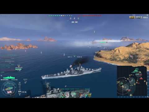 【WoWS Asia】Atlanta caused 170k dmg and earned 2900 base exp in T9 game !