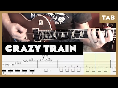 Ozzy Osbourne - Crazy Train - Guitar Tab | Lesson | Cover | Tutorial