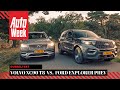 Ford Explorer PHEV vs. Volvo XC90 Recharge T8 - AutoWeek Dubbeltest - English subtitles