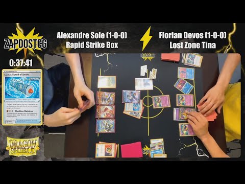 Rapid Strike Urshifu VMAX vs Lost Box Giratina - Paldea Evolved Gameplay (Pokemon TCG)