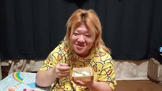筋トレダイエット9ヶ月 断食＆豆腐ダイエット5日目 まみは仕事(*^^*)豆腐食べながら軽く欲しいもの 誕生日 自分語りꉂ🤣𐤔笑❤ 