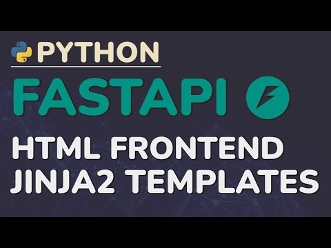 Python FastAPI Tutorial (Part 2): HTML Frontend for Your API - Jinja2 Templates