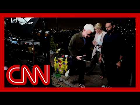 CNN crew takes shelter as sirens sound in Tel Aviv