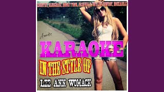 A Man With 18 Wheels (In the Style of Lee Ann Womack) (Karaoke Version)