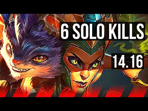 RUMBLE vs CASSIOPEIA (TOP) | 6 solo kills, Legendary, 19/5/9 | NA Grandmaster | 14.16