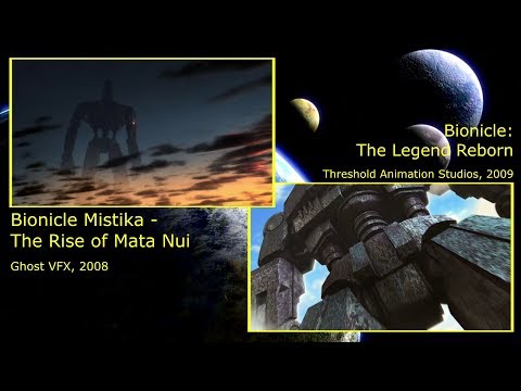 Mata Nui Rising: Split-screen comparison