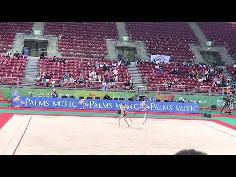 Yosmina Rakhimova (UZB) Ribbon Q - World Championships Sofia 2022
