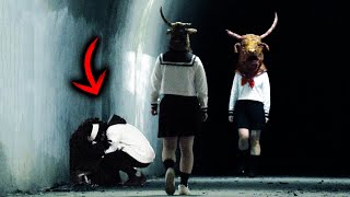 Ox Head Sisters Ghost Prank at Haunted Places in Japan -Short Film-