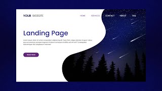 Landing Page Of Website | Make Website Using HTMl And CSS | Web Design | Codz Learners